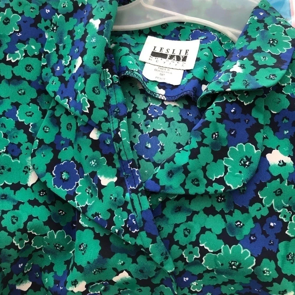 Vintage Leslie Fay Short Sleeve Two Piece Set